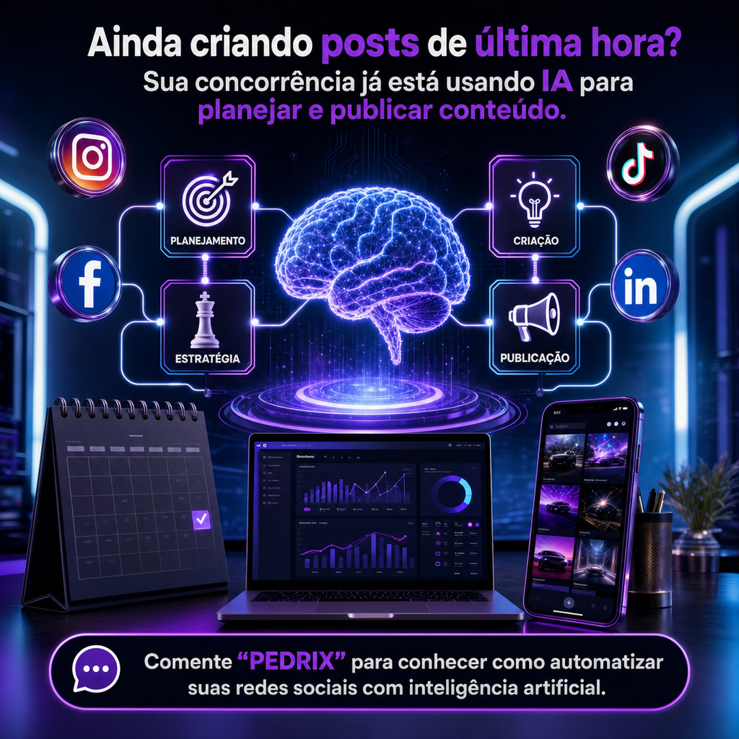 Post criado pela IA do Pedrix Motion